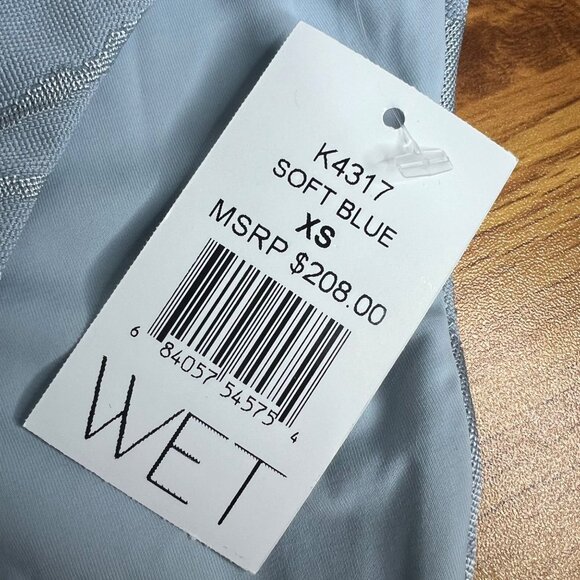 WET Swimwear One Piece Swimsuit Size XS Plunging Neckline Halter K4317 NWT - Picture 2 of 10